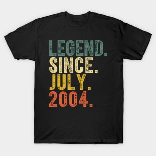 20 Legend Since July 2004 20Th T-Shirt